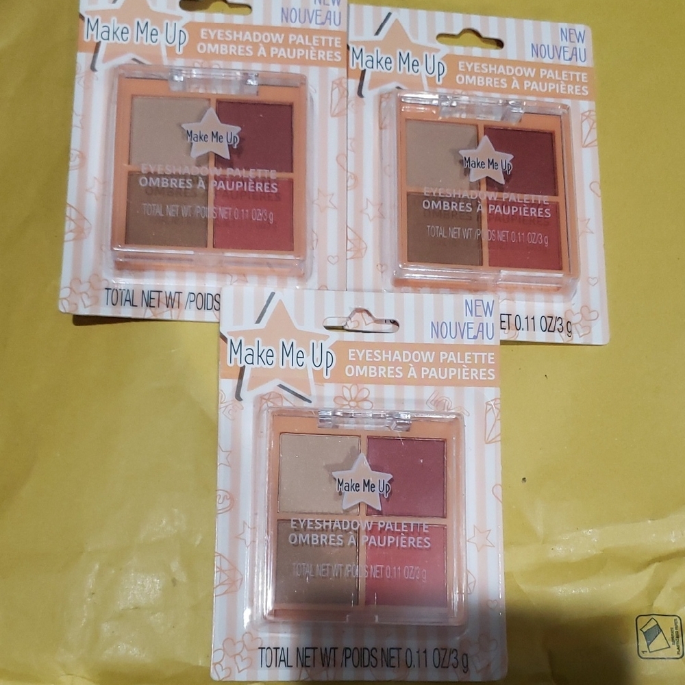 Make Me Up Eyeshadow Palette 0.11oz x3 New